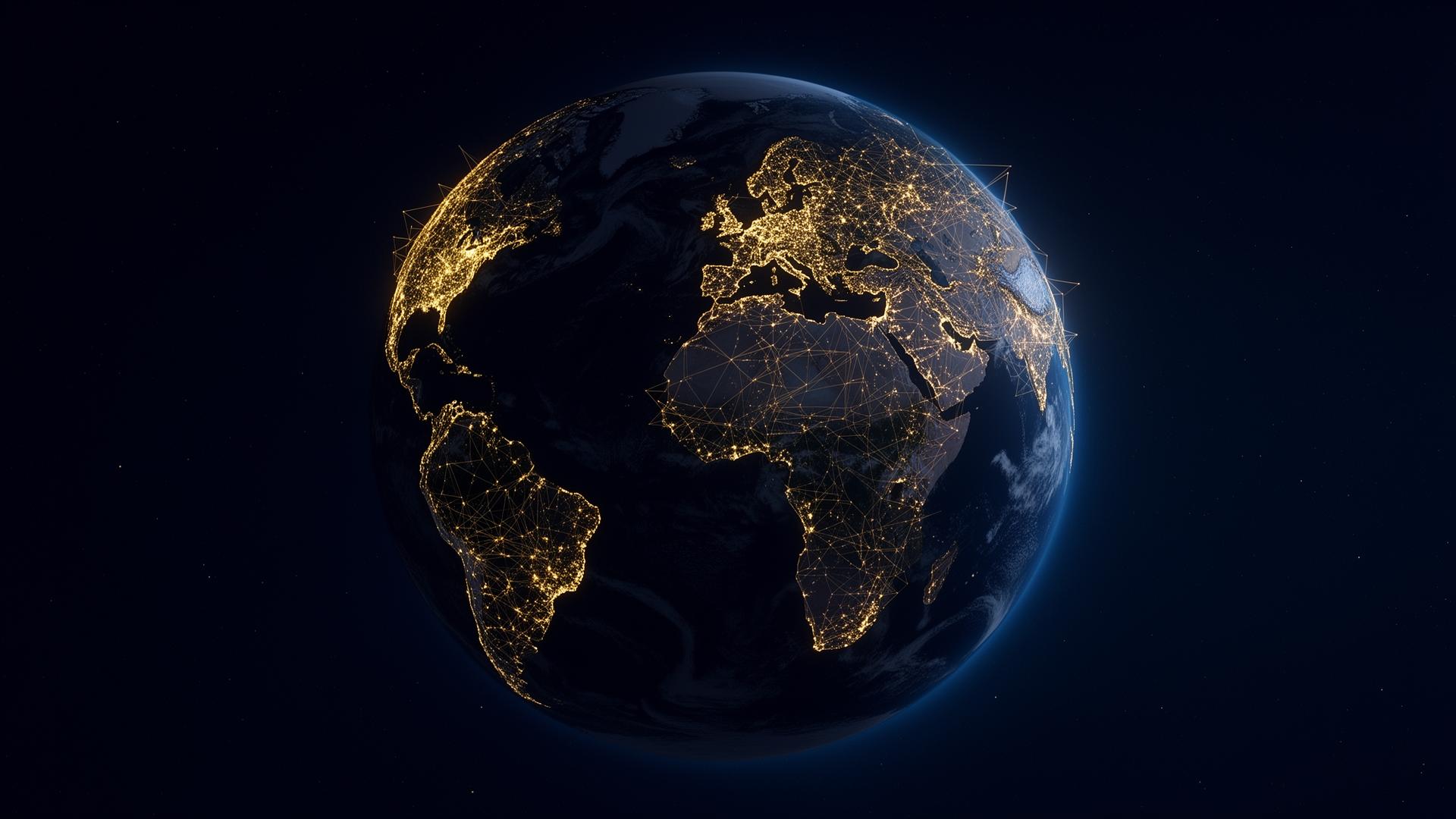 Globe terrestre nocturne